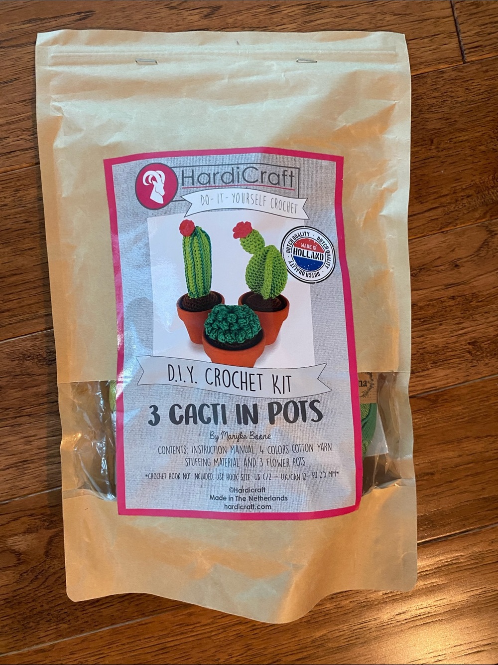 DIY Crochet Kit - 3 Cacti in Pots